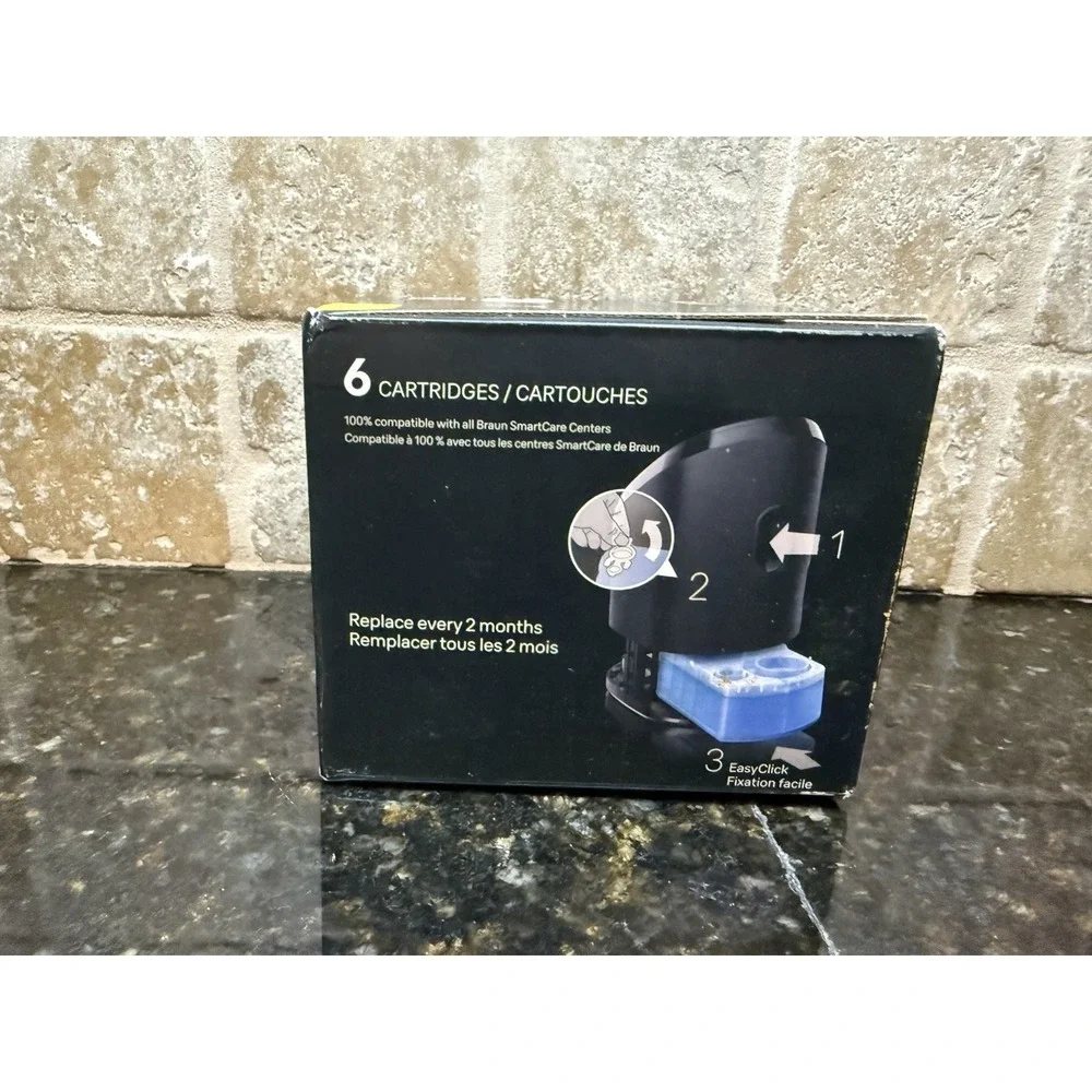 Braun 3in1 Shaver Care Smartcare Center Refill‎ Cartridges Alcohol Based 6 Pack